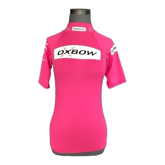 Women Activewear OXBOW Pink Lycra Surf Performance Tee Short Sleeve Athletic Top - Picture 1 of 4